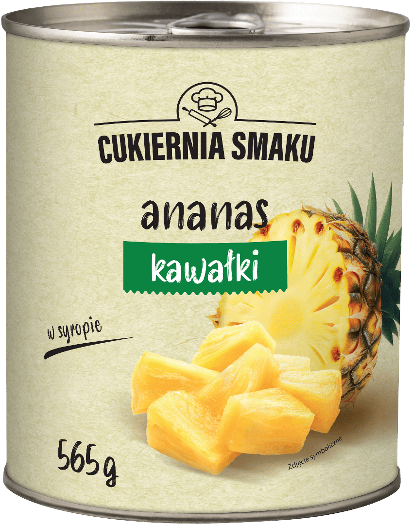 Ananas kawałki Cukiernia Smaku 565/340g widok 1
