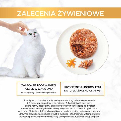 Karma dla kota mokra kurczak z march. Gourmet 85g widok 19