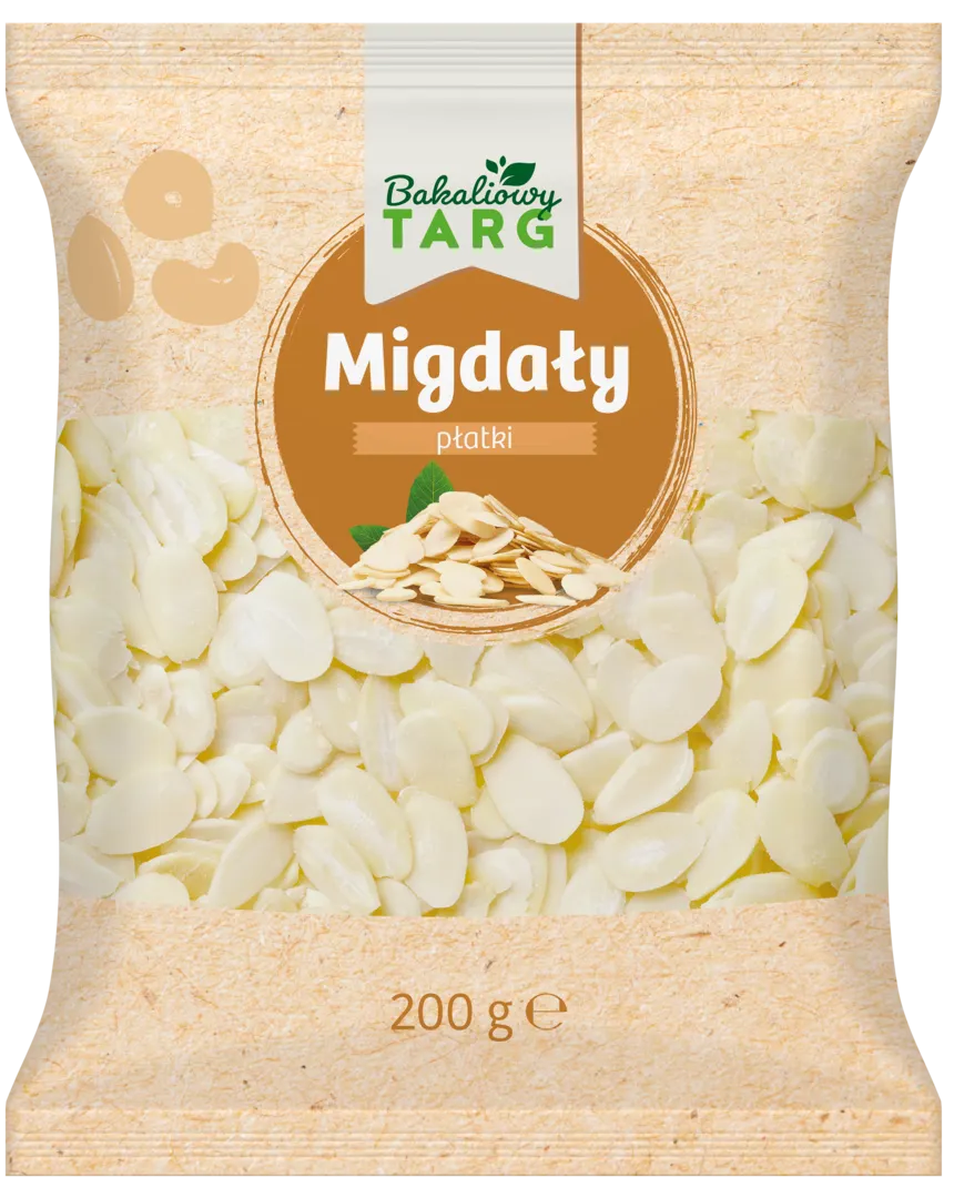 Migdały płatki Bakaliowy Targ 200g widok 1