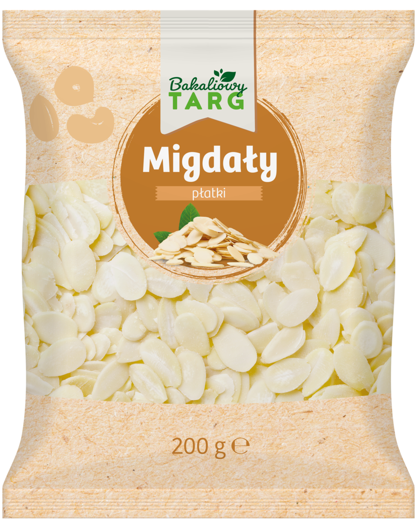 Migdały płatki Bakaliowy Targ 200g widok 1