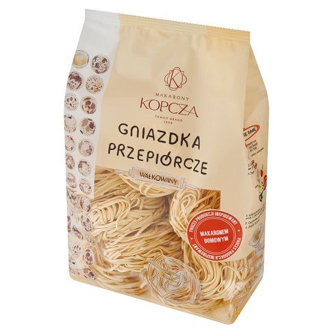 Makaron gniazdka przepiórcze Kopcza 400g widok 3