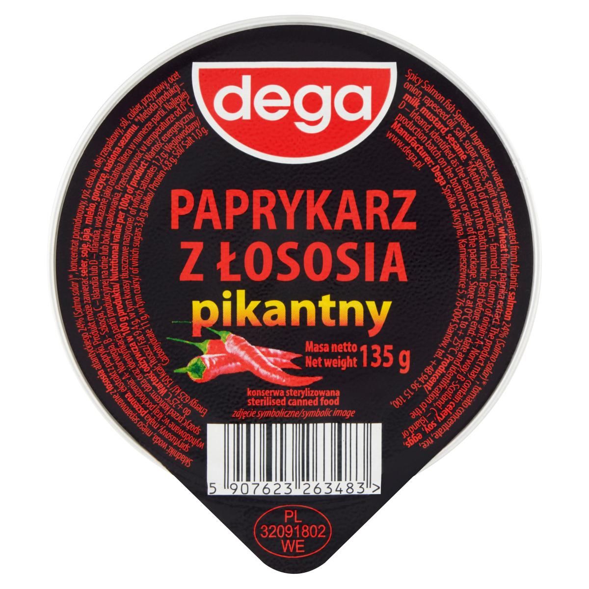 Paprykarz z łososia Dega 135g mix widok główny