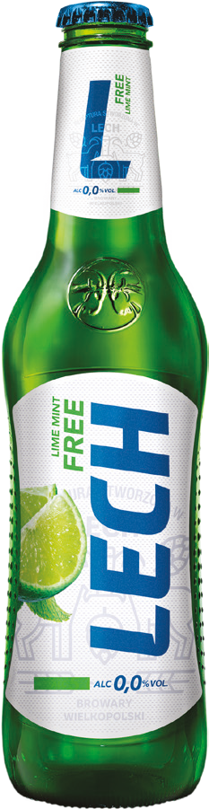 Piwo Lech free limonka mięta 330ml 0% but. bzzw. widok główny
