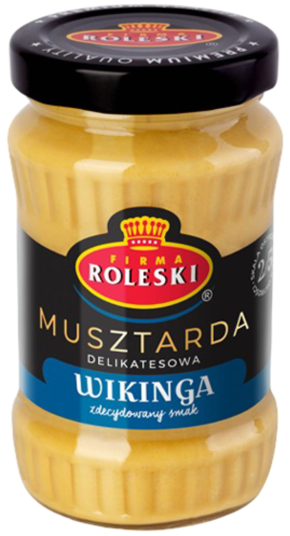 Musztarda delikatesowa wikinga Roleski 210g widok główny