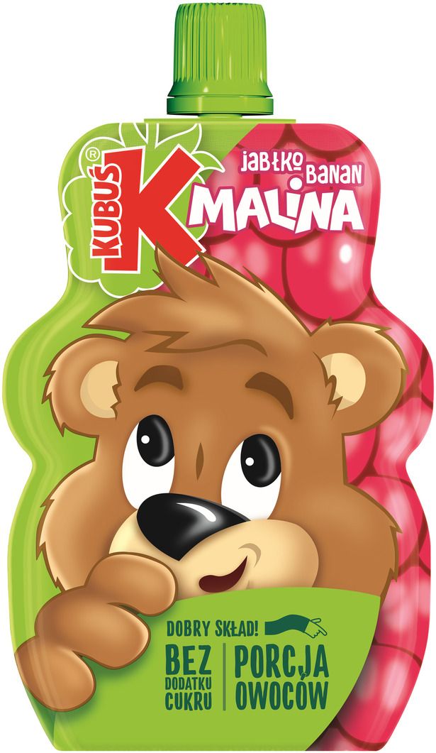 Mus malina jabłko banan Kubuś 100g widok 1