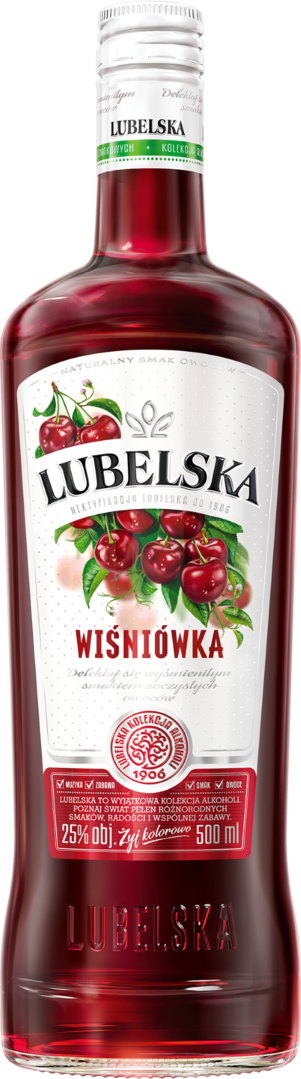 Likier Lubelska wiśniówka 0,5l 25% widok 1