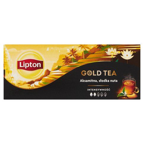 Herbata czarna ekspresowa gold Lipton 25x1,5g widok 5