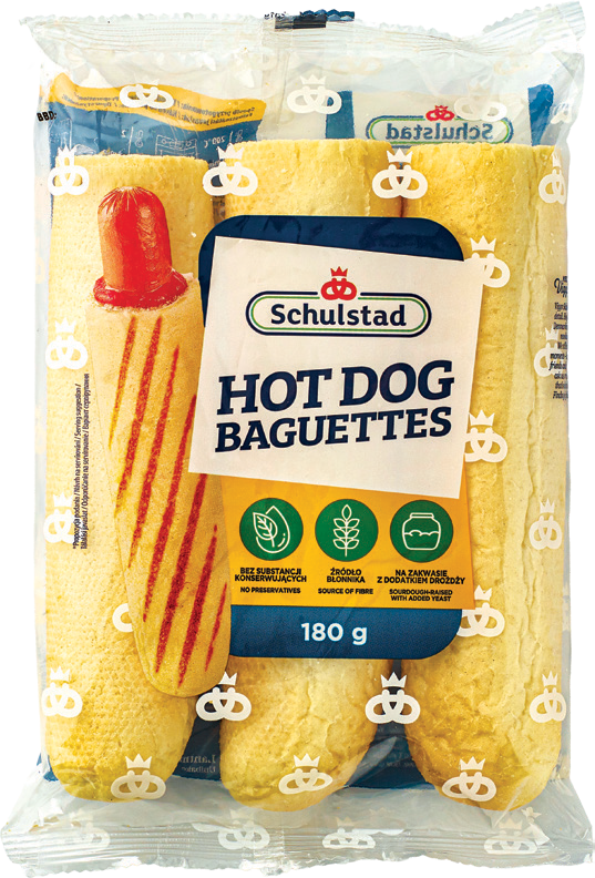 Bułki hot dog francuski Schulstad 180g widok główny