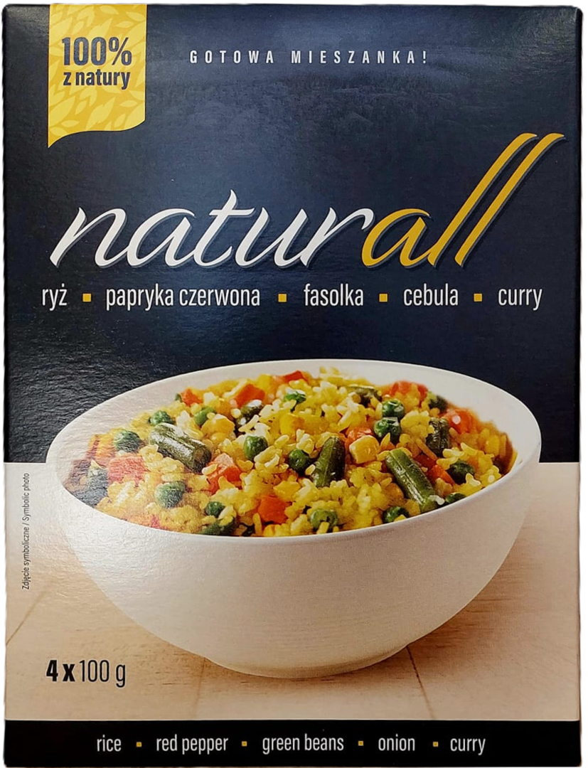 Trendy Lunch ryż pap fas ceb curry Naturall 4x100g widok 1