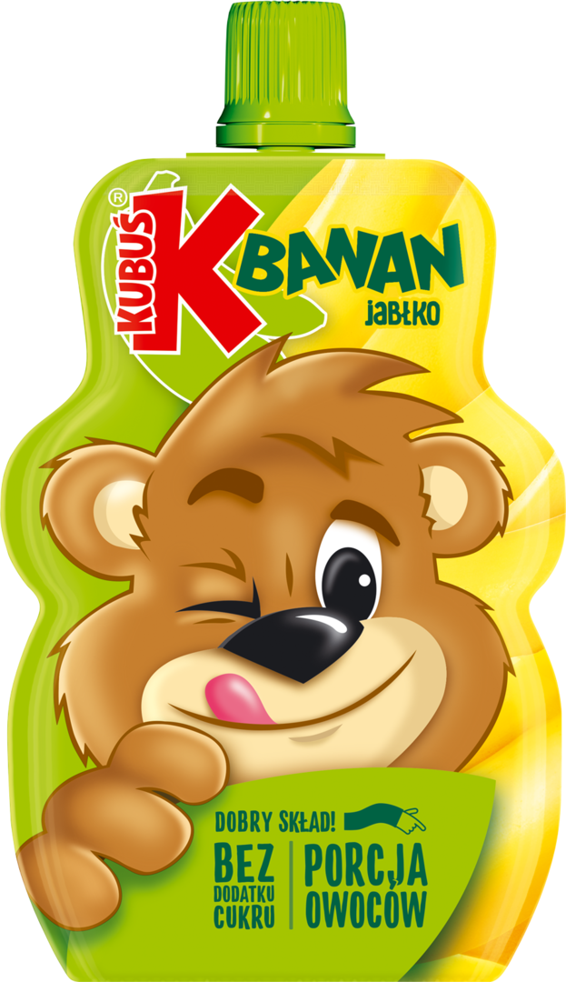 Mus banan jabłko Kubuś 100g widok główny