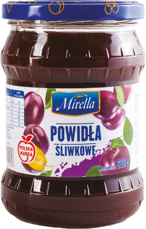 Powidła śliwkowe Mirella Stovit 610g widok główny 