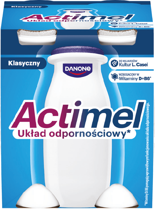 Actimel kids truskawka/banan 4x100g widok 8