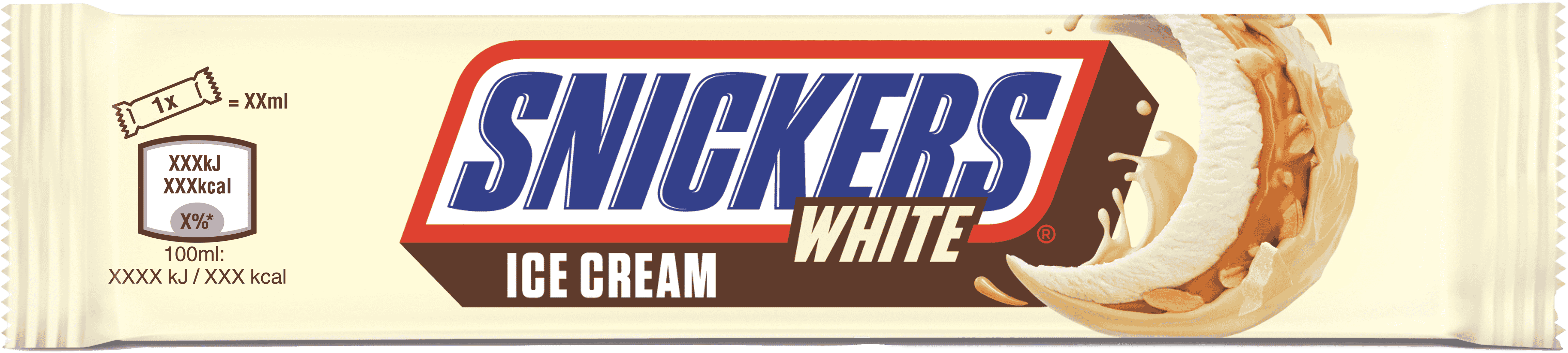 Lody baton Snickers white 60,5ml widok główny