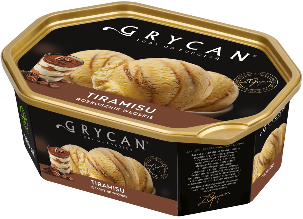 Lody Grycan tiramisu 0,9l widok 2