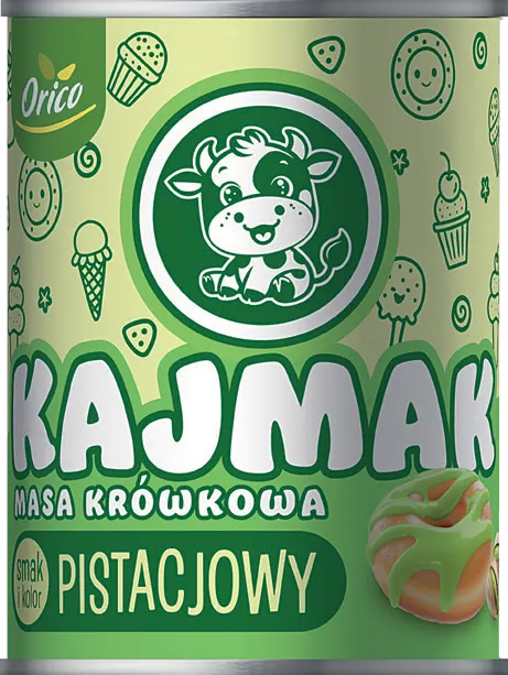 Kajmak masa krówkowa o sm. pistacjowym Orico 460g widok 1