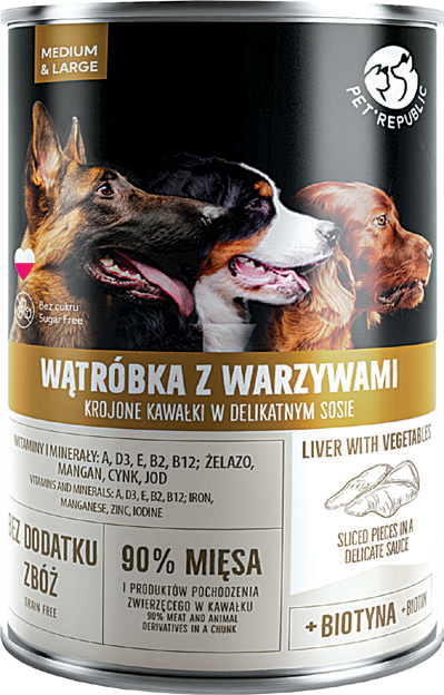 Karma dla psa mokra wołowina Pet Republic 1,25kg widok 2