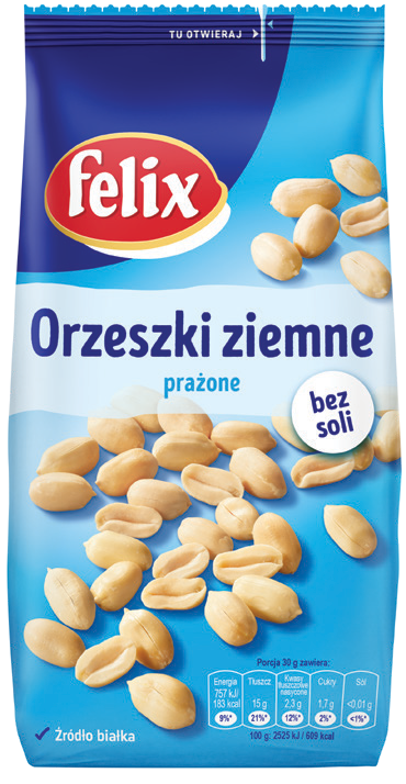 Orzeszki ziemne prażone Felix 380g mix widok główny