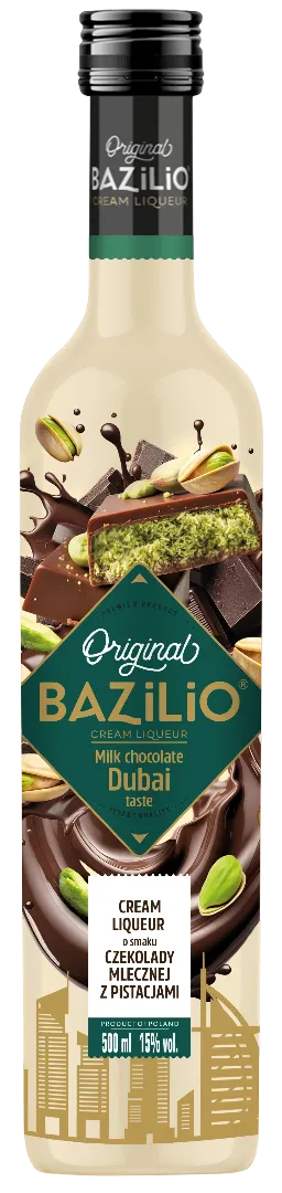 Likier dubajska czekolada Bazilio 0,5l 15% widok główny