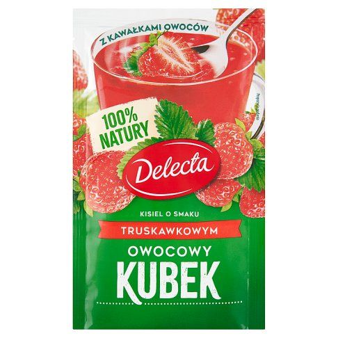 Kisiel Owocowy Kubek truskawkowy Delecta 30g widok 3