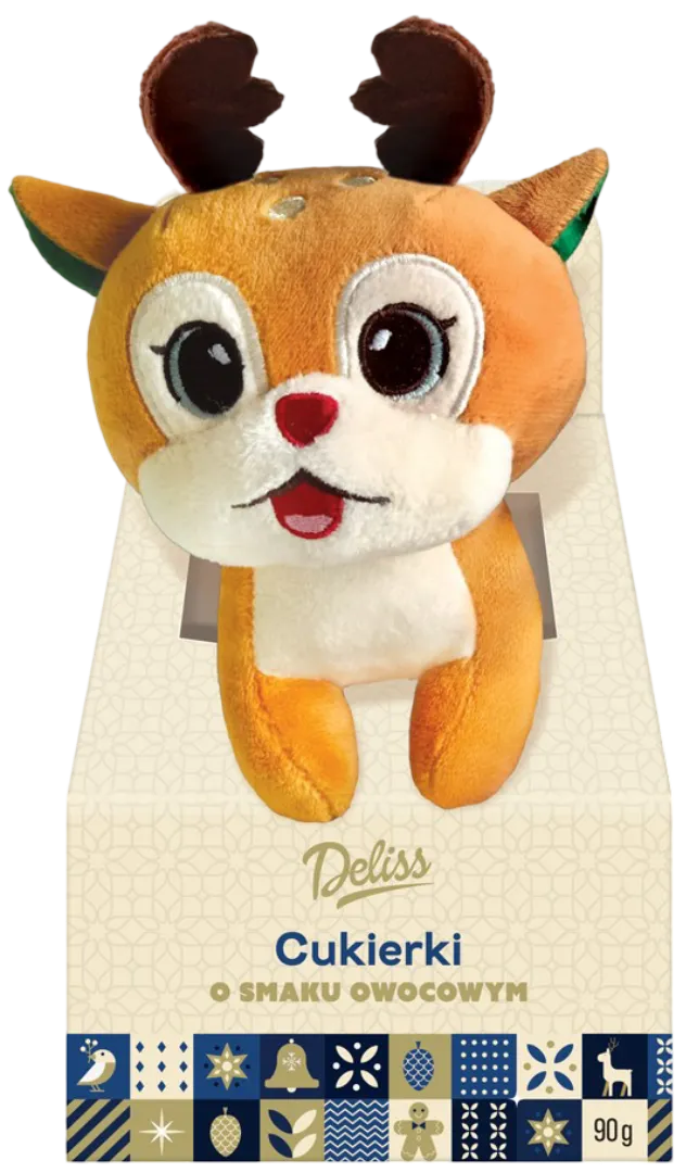 Cukierki owocowe z maskotką Deliss 90g mix BN25 widok 1