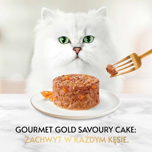 Karma dla kota mokra kurczak z march. Gourmet 85g widok 6