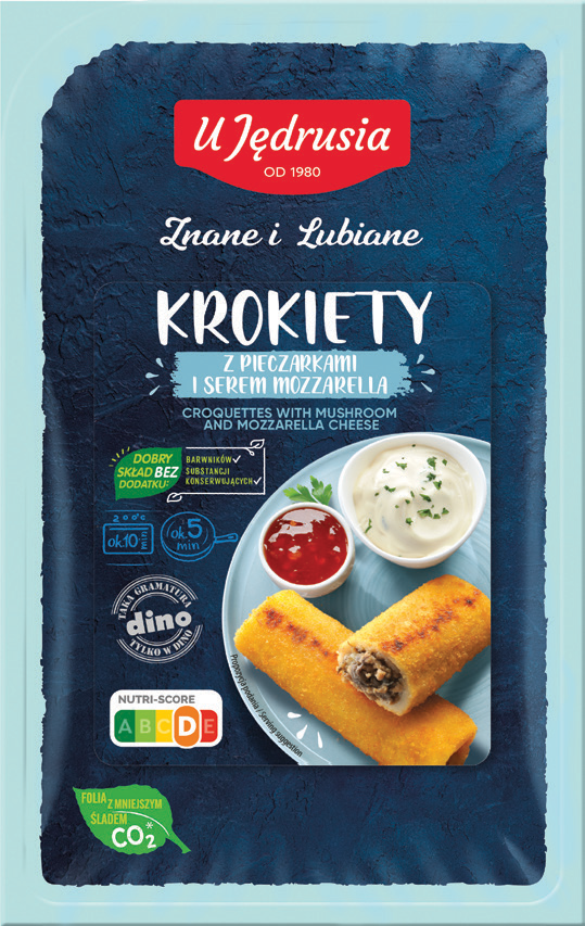 Krokiety z pieczarkami i mozzarel. U Jędrusia 500g widok główny
