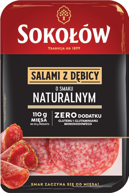 Salami naturalne Sokołów 150g widok 1