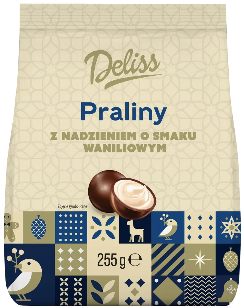 Praliny z nadz. o sm. waniliowym Deliss 255g BN25 widok 1