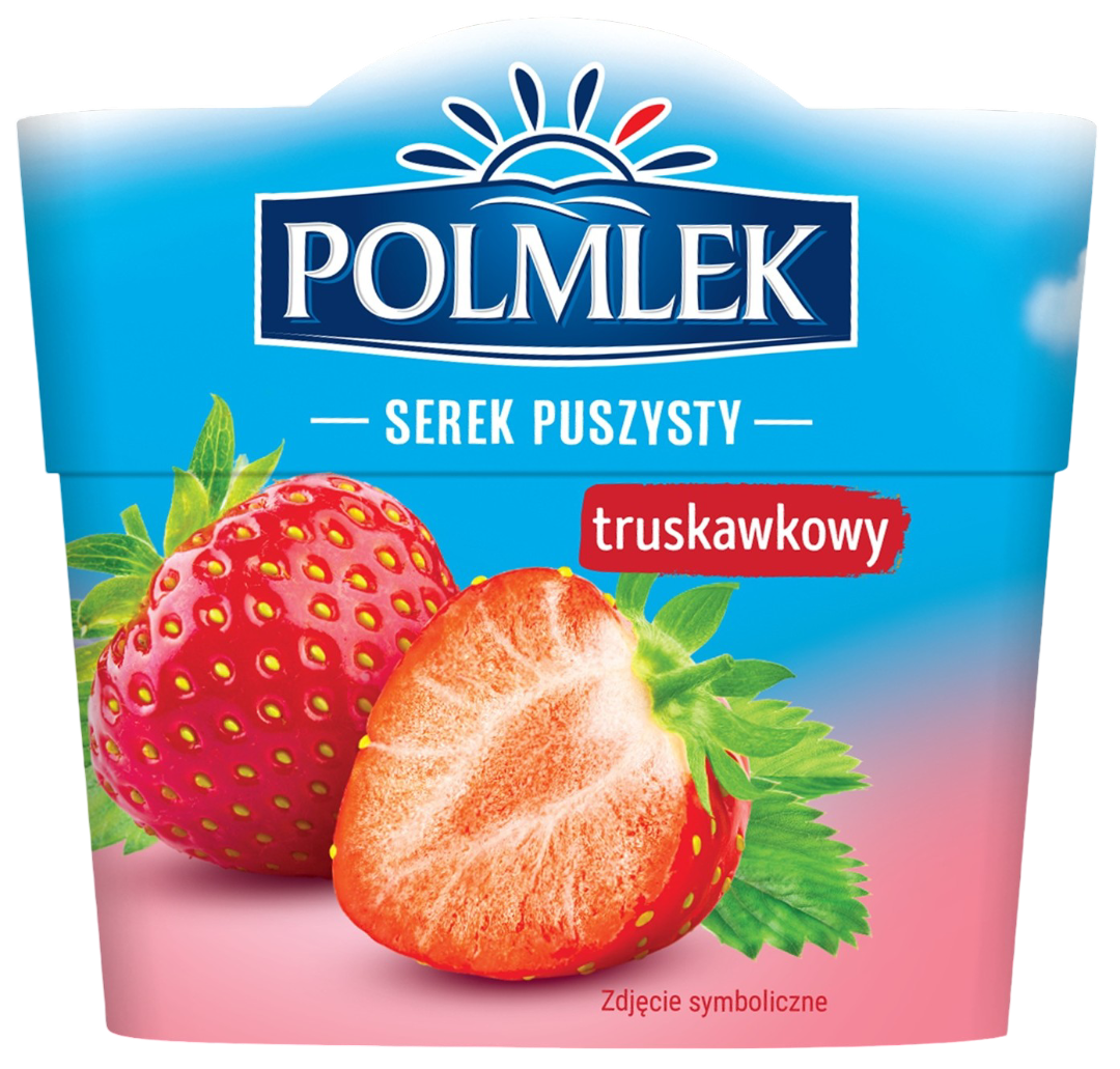 Serek puszysty słodki Polmlek 150g mix widok 3