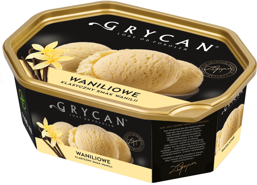Lody Grycan waniliowe 1,1l widok 2
