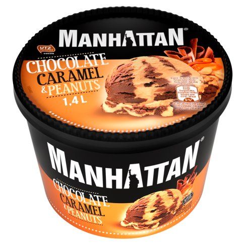 Lody czekol.-karmel. z orzeszkami Manhattan 1,4l widok 1
