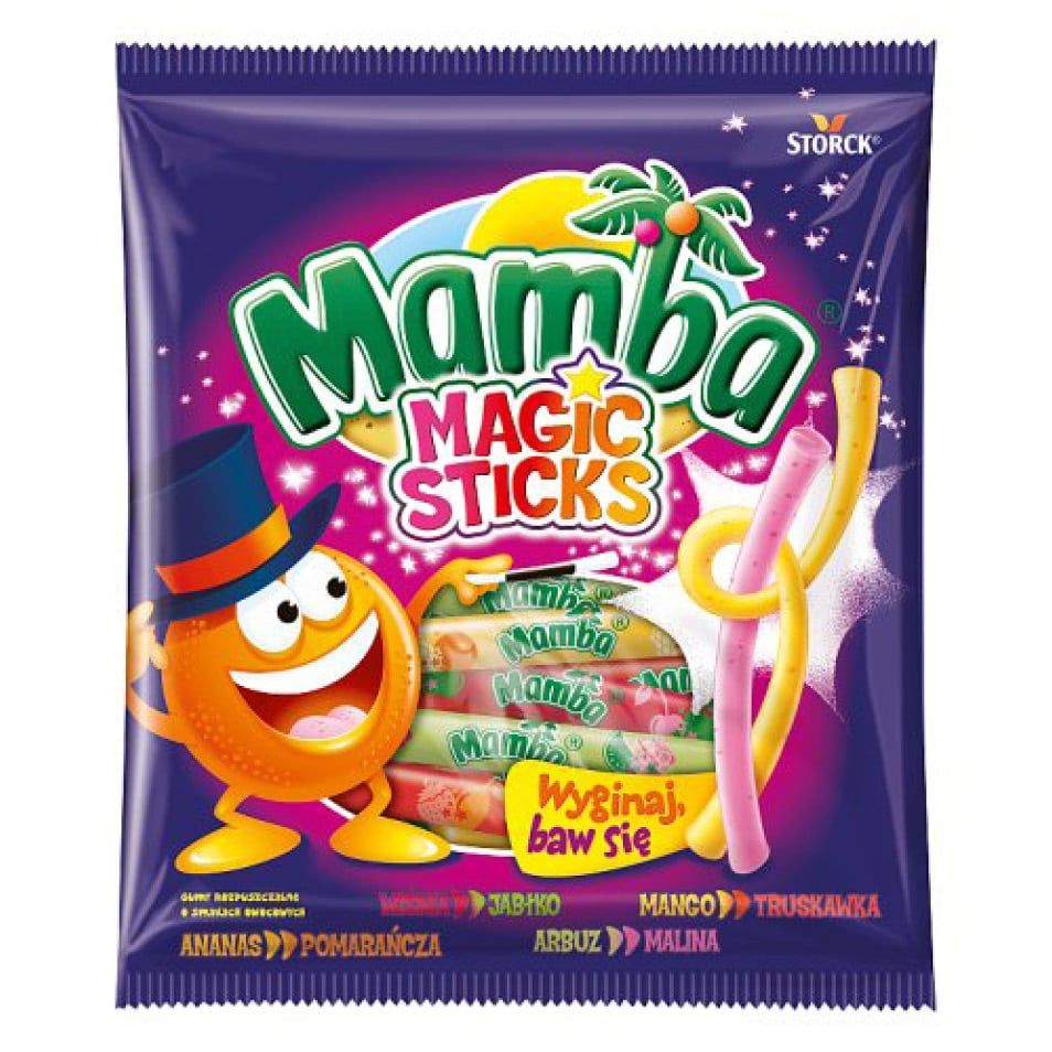 Guma rozpuszczalna magic sticks Mamba 140g widok 1
