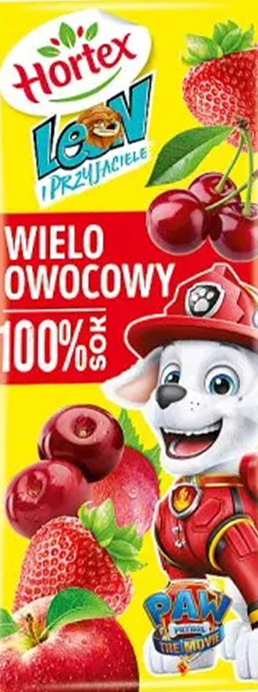 Sok wieloowocowy Psi Patrol Hortex 200ml widok 1