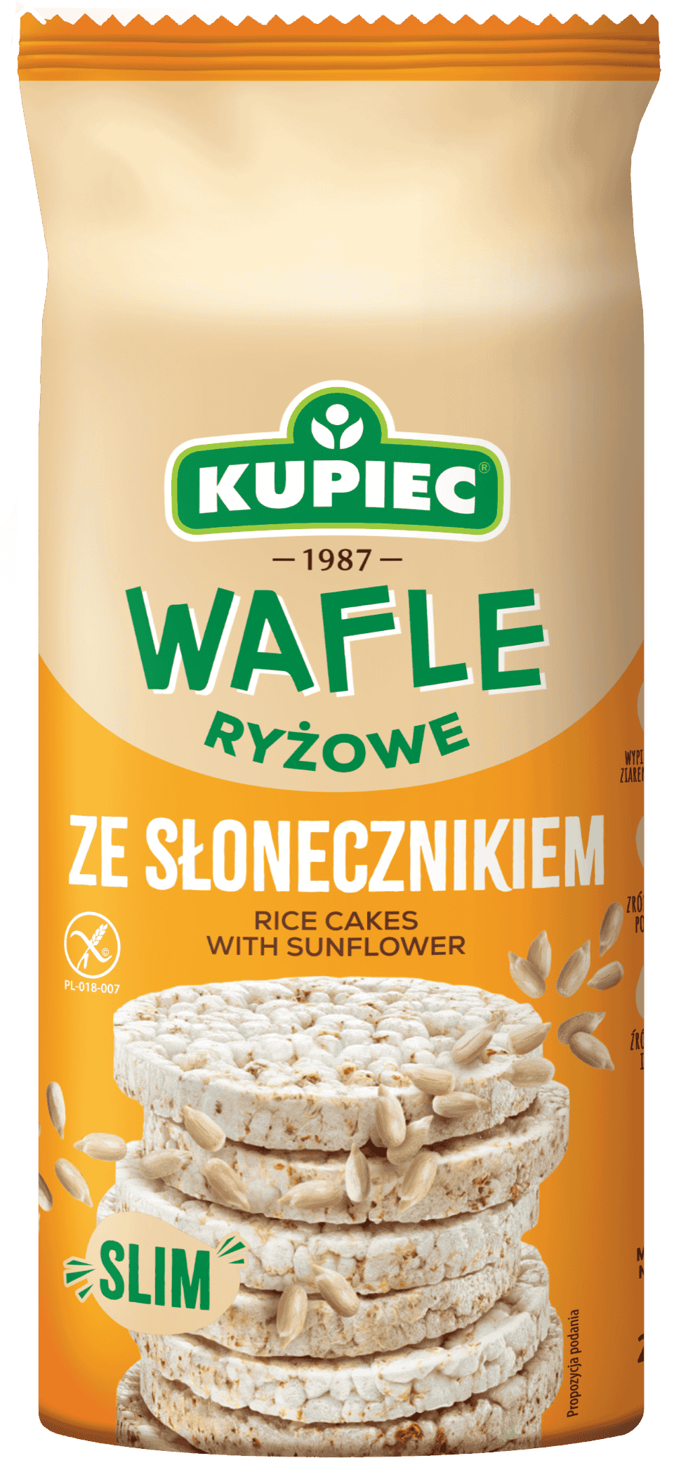 Wafle ryżowe ze słonecznikiem Kupiec 90g widok 1