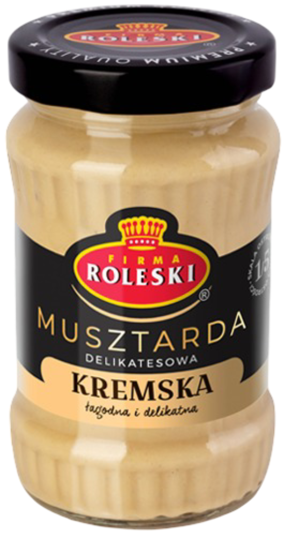 Musztarda kremska Roleski 210g widok główny 