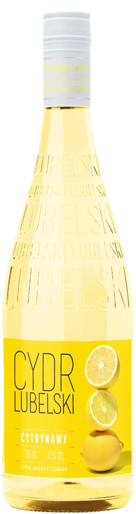 Cydr arom. Lubelski cytrynowy 0,75l 4,5% widok główny