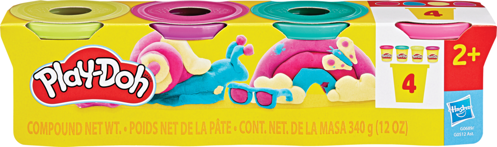Zabawka ciastolina Playdoh 4-pak widok główny 