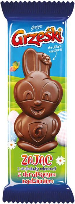 Figurka zając z nadz. chrupiącym Grześki 29g widok główny