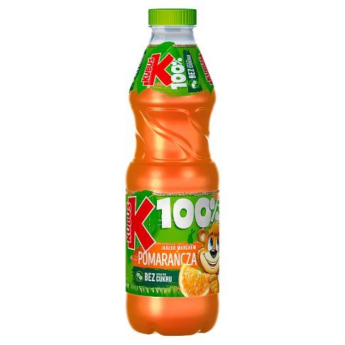 Sok marchew jabłko pomarańcza Kubuś 0,85l widok 1