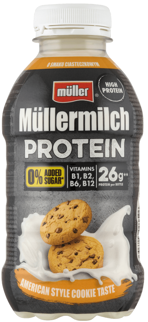 Napój ml prot Mullermilch zero pist/cias 400g mix widok 1