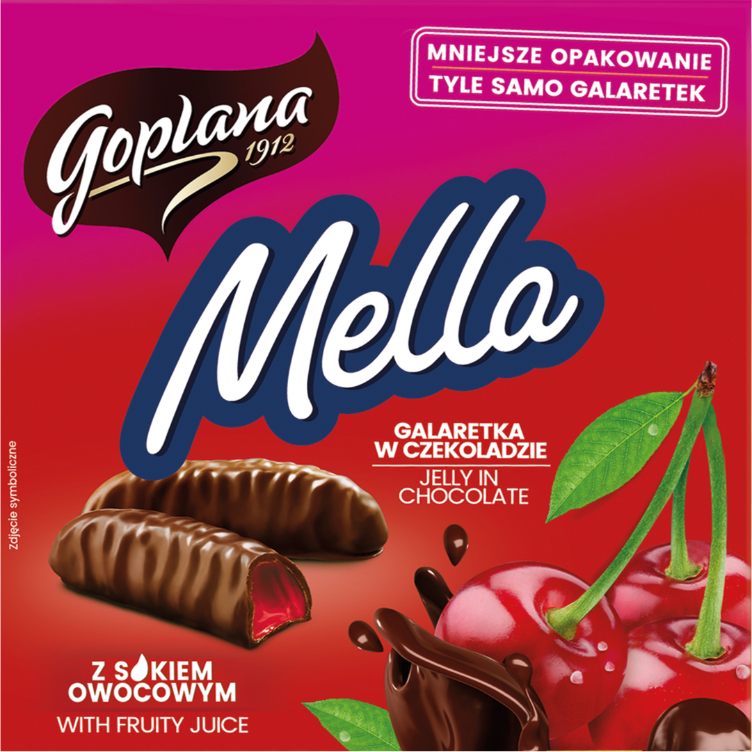 Galaretka wiśniowa Mella Goplana 190g widok 1