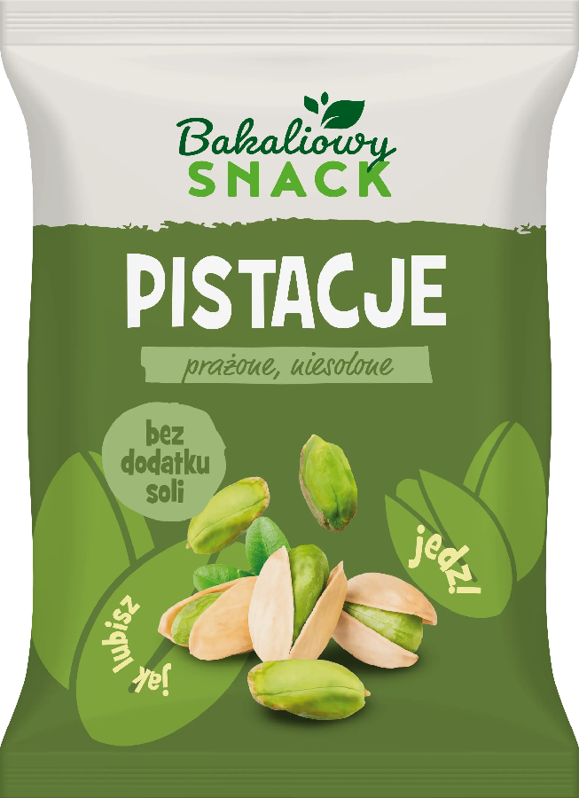 Pistacje prażone niesolone Bakaliowy Snack 200g widok główny