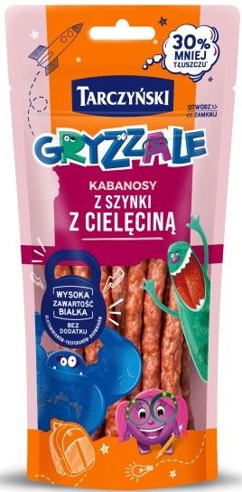 Kabanosy z szynki z cielęc Gryzzale Tarczyński 90g widok 1
