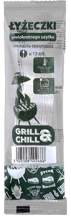 Łyżeczki transp wielokrot użytku Grill&Chill 12szt widok 1
