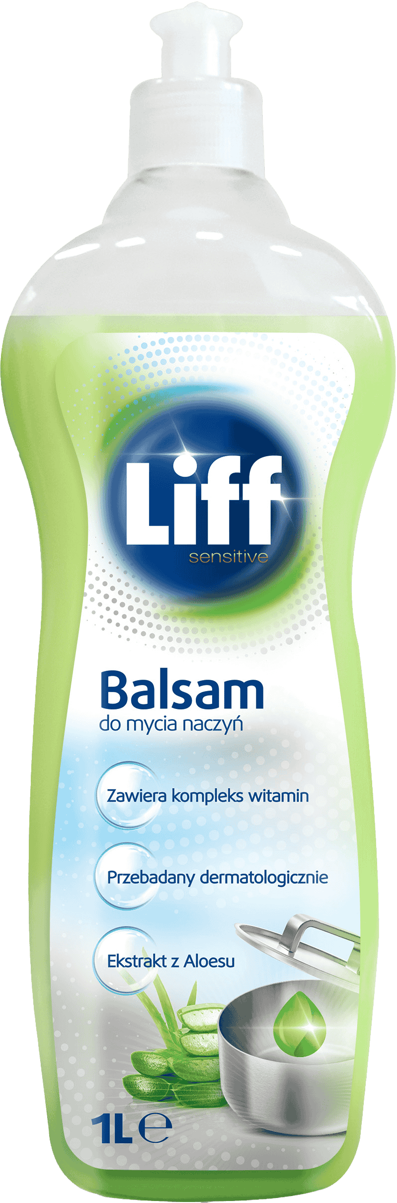 Balsam do mycia naczyń z aloesem Liff 1l widok 1