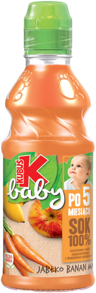 Sok jabłko banan marchew Kubuś Baby 300ml widok 1