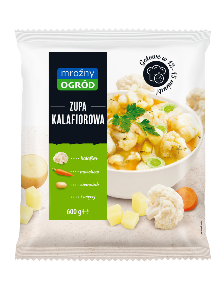 Zupa kalafiorowa Mroźny Ogród 600g widok główny