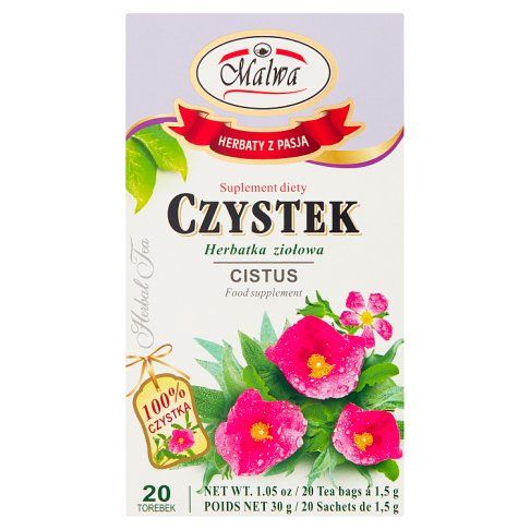 Herbatka ziołowa czystek Malwa 20x1,5g widok 2