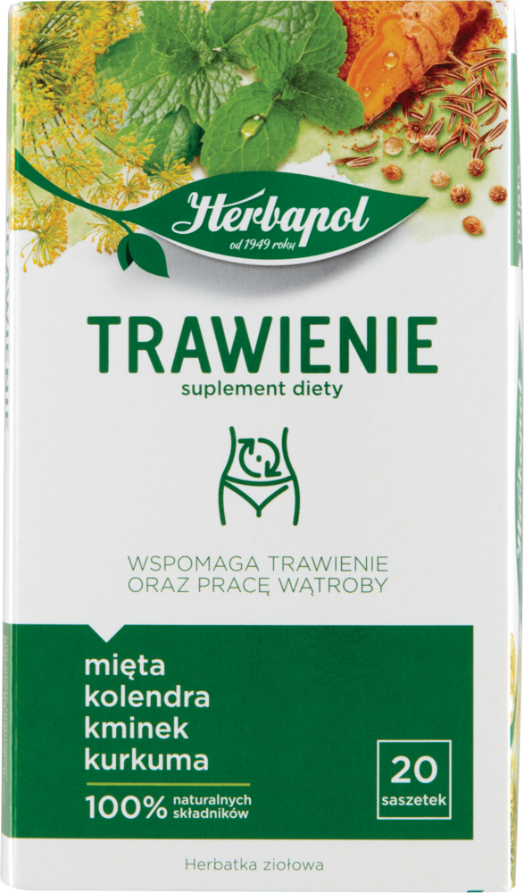 Herbatka ziołowa traw.+praca wąt. Herbapol 20x2g widok 1