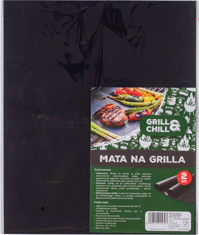 Mata na grilla i do piek. Grill&Chill 30x23cm 4szt widok 1